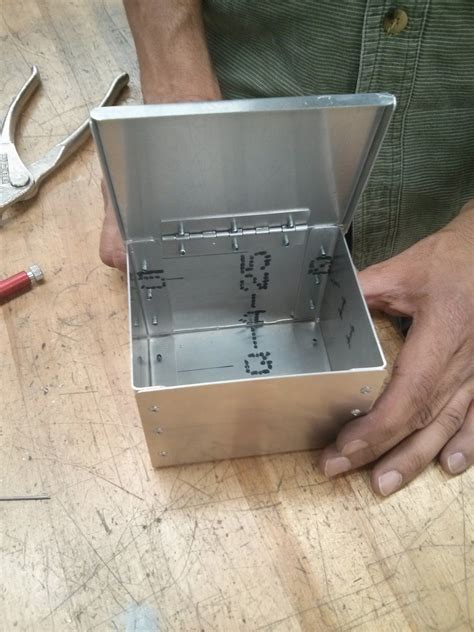 metal box project|small metal boxes with lids.